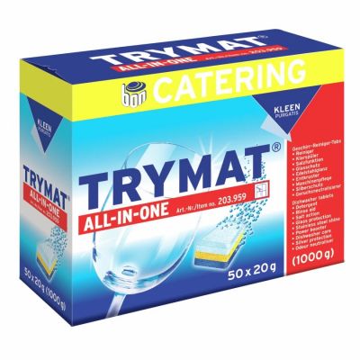 Nõudepesumasina tabletid TRYMAT  All in One 20gr/tk, 50tk/pk