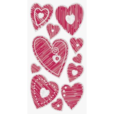 Stick-On's Mix Hearts