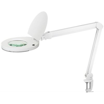 Luupvalgusti XL 3D LED 8W/865  650lm, 6500K, 3D=1,75x, max H-820mm/ klambriga, valge