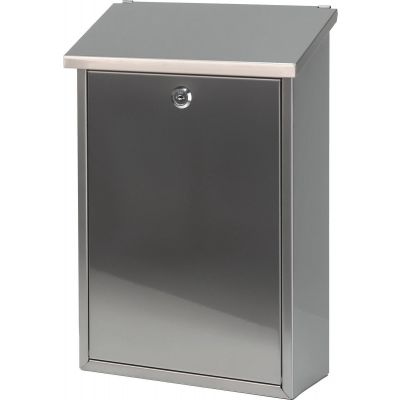 Mailbox TOLEDON with cylinder lock K40xL27x12cm / matt s / s stainless