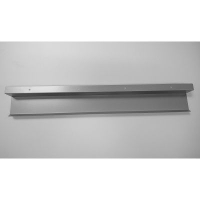 Cable duct / cable tray TH, horizontal, 1000x90xH60mm, under the table top / silver gray RAL9006, metal