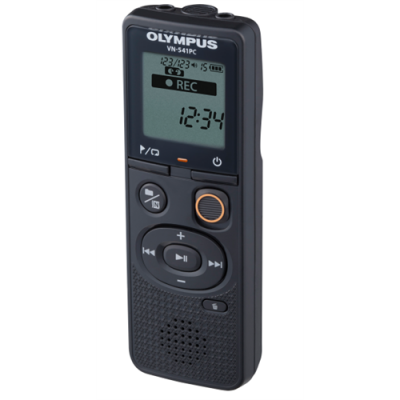 Digital recorder Olympus VN-541PC black 4GB WMA 1,39` display 2xAAA, mobile USB cable, 2YW