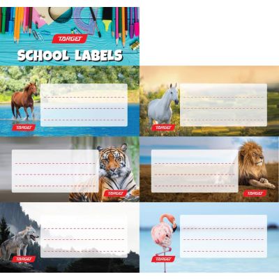 Booklet stickers Target Animals, 6 stickers