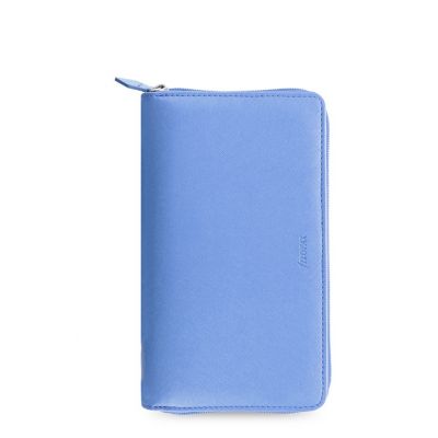 Filofax - Saffiano Personal compact Zip Vista Blue (helesinine), lukuga