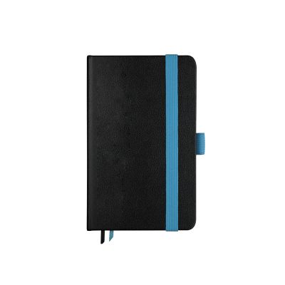 Notebook Kompagnon A5 Trend checkered black with blue rubber