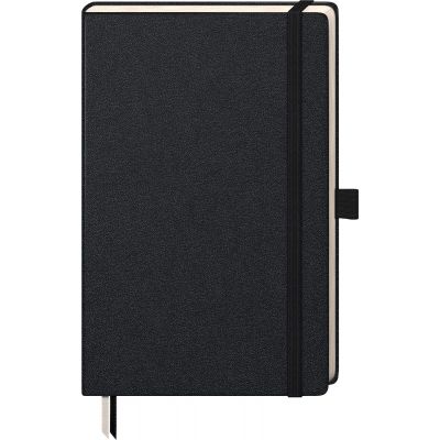 Notebook Kompagnon Classic 125x195mm, ruuduline, must