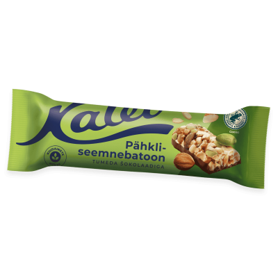 Walnut seed bar with dark chocolate 40g, Kalev