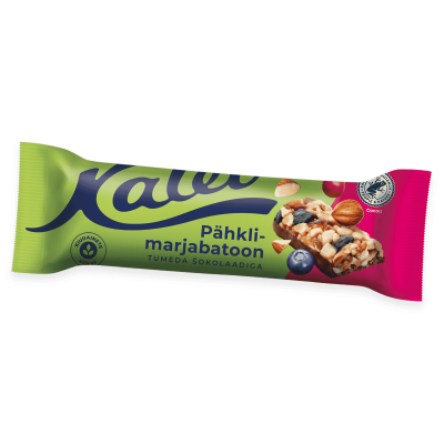 Nut and berry bar with dark chocolate 44g, Kalev