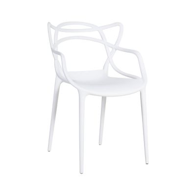 Chair BUTTERFLY 30026 / seat and backrest plastic / white