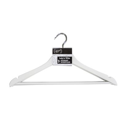 Hangers 75435 LADY IN WHITE, set of 3 / white wood