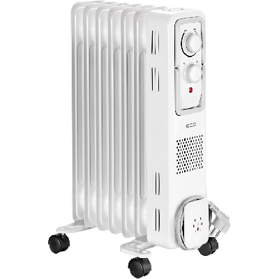 Õliradiaator ECG OR-1570 - 7 ribi, 1500W, termostaat