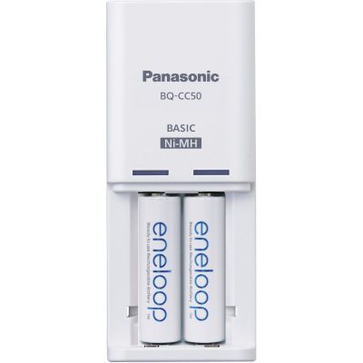 Battery charger Panasonic eneloop BQ-CC50 + 2x1900mAh AA battery, AA / AAA 2 charging channels, time 12h