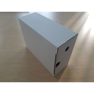 Archive box 235x120x315mm, 12cm flat, white