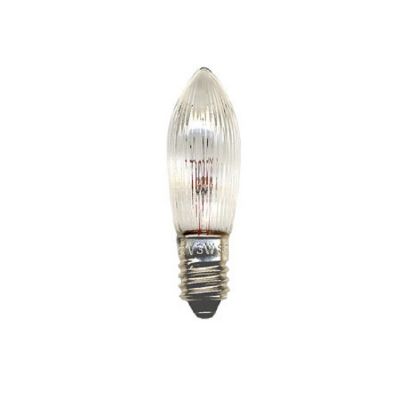 Spare bulbs for candle holder E10 34V 3W, transparent 20/400/7 pcs