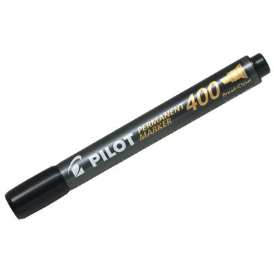 Marker permanent Pilot 400 - FINE with 4 mm cut tip - black