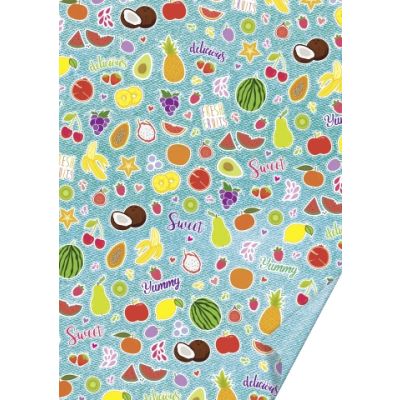 Craft cardboard 50x70cm 300g, Fruits, Heyda