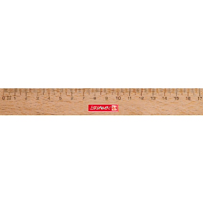 Wooden ruler 17cm