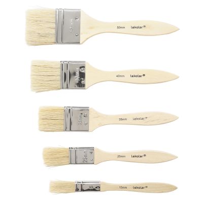 Smoothing brush in pig brush, 15, 25, 35, 40 and 50 mm