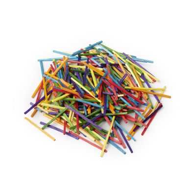Colorful handicrafts, length 50 mm, approx. 5000 pcs
