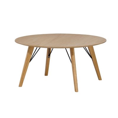 Coffee table HELENA 20075, D80xH45cm, oak