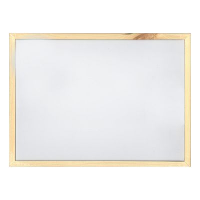 Whiteboard 400x300mm wooden frame, surface suitable for magnets