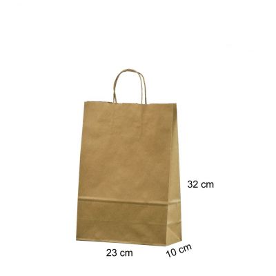 Kinkekott nöörsangadega 23x10x32 Öko, pruun (53NATURAL23)