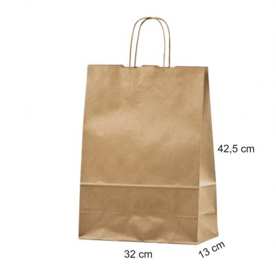 Gift bag with drawstrings 32x13x42,5 Eco, brown