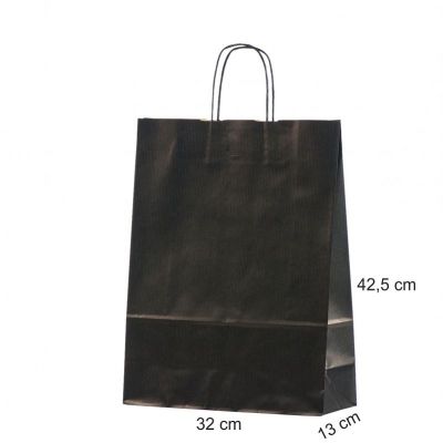 Gift bag with cord handles 32x13x42,5 black