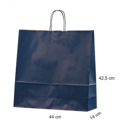 Gift bag with cord handles 44x14x42,5 dark blue