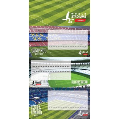 Booklet stickers Target Stadiums, 6 stickers