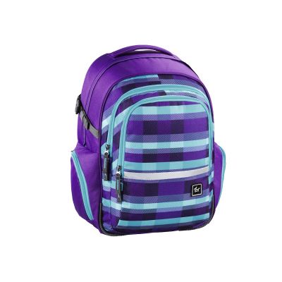 School Bag All Out Filby Summer Check Purple