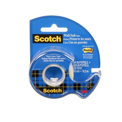 Adhesive tape Scotch 183 wall safe 19mmx16,5m, removable, with base