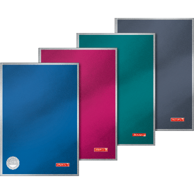 Notebook A4 96sh. ruled, 90gsm, thread bound, 4 metallic colours, Premium Metallic