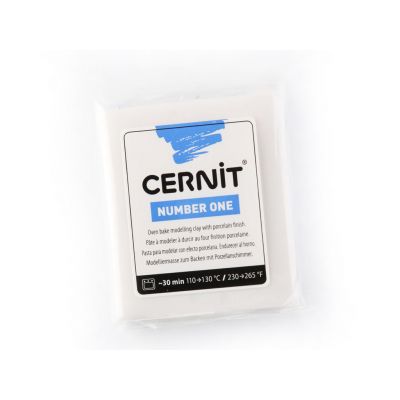 Polümeersavi Cernit Opaline 56g 010 white-valge