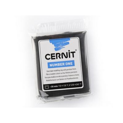 Polymer clay Cernit No.1 56g 100 black-black