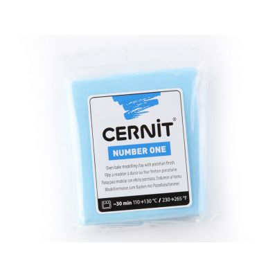 Polymer clay Cernit No.1 56g 214 sky blue sky blue