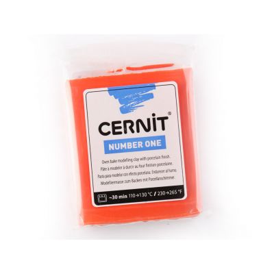 Polymer clay Cernit No.1 56g 428 poppy red - red