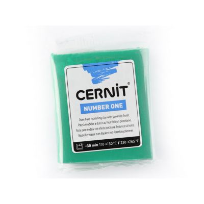 Polymer clay Cernit No.1 56g 600 green-green