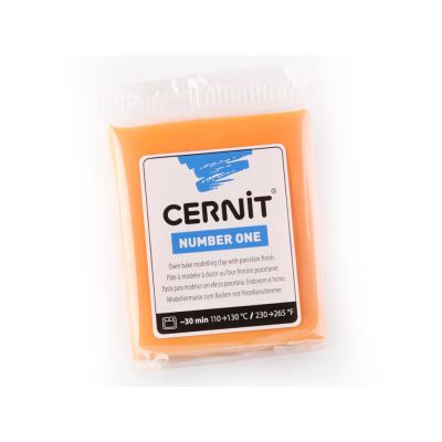 Polymer clay Cernit No.1 56g 752 orange-orange
