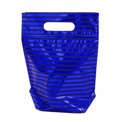 Foil gift bag, grip bag with handle and bottom 20x19.5 + 5.5x10