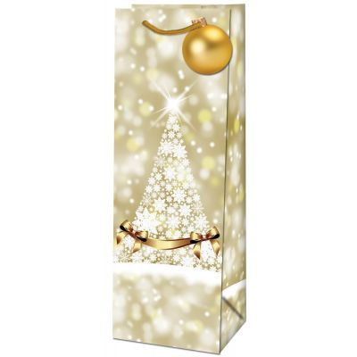 Gift bag for bottle 12,6x8,9x36 Magical/Golden jewelry/Bright time