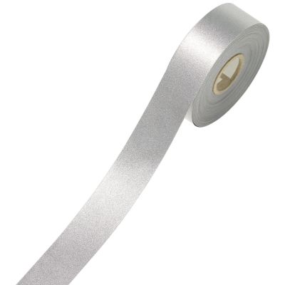 Reflective ribbon sewn, width 20 mm, length 10 m, complies with CE EN 471 standard