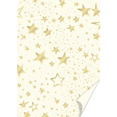Motifed card 50x70cm 300g Heyda Star cream