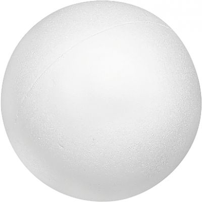 Styrofoam ball set 12cm white, 2pcs