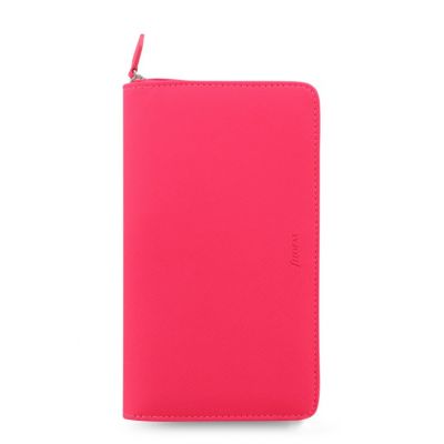 Filofax - Saffiano Personal compact Zip Pink (neoonroosa), lukuga
