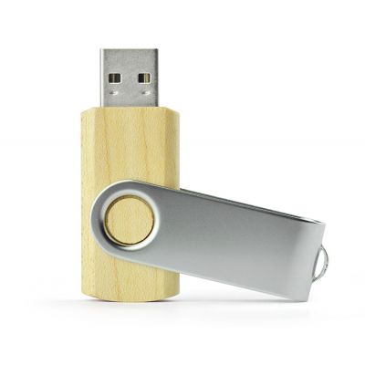 USB flash drive TWISTER MAPLE 8 GB light beige