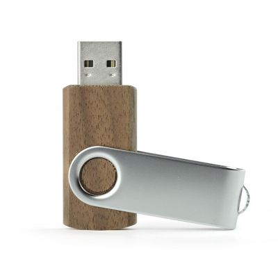 USB flash drive TWISTER WALNUT 8 GB brown
