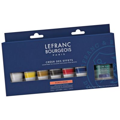 Acrylic paint LB Fine 6x20ml + medium