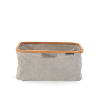 Pesukorv kokkupandav, 40L ; Brabantia ,11 81 80 bambusraamil,26.5x54xK-36cm/ Grey, hall tekstiil