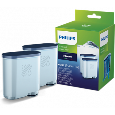 Water filter Philips Saeco CA6903 / 22 AquaClean 2pcs double pack, up to 2x 625 cups, suitable for Lattego, GranAroma